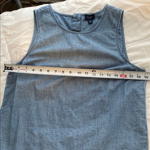 J Crew Blue Chambray Sleeveless Top - Picture 5 of 6